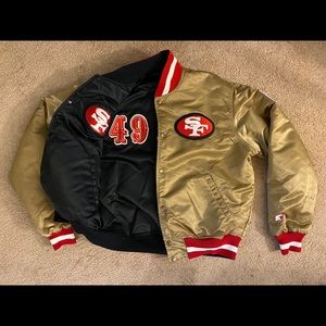 SOLD - Reversible Gold SF 49ers Starter Jacket
